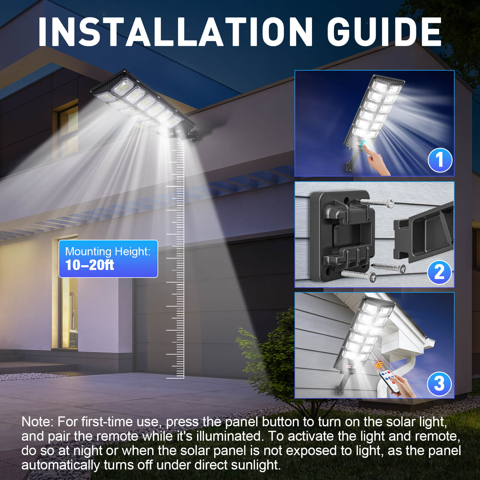 iToolMax Outdoor Solar LED Light