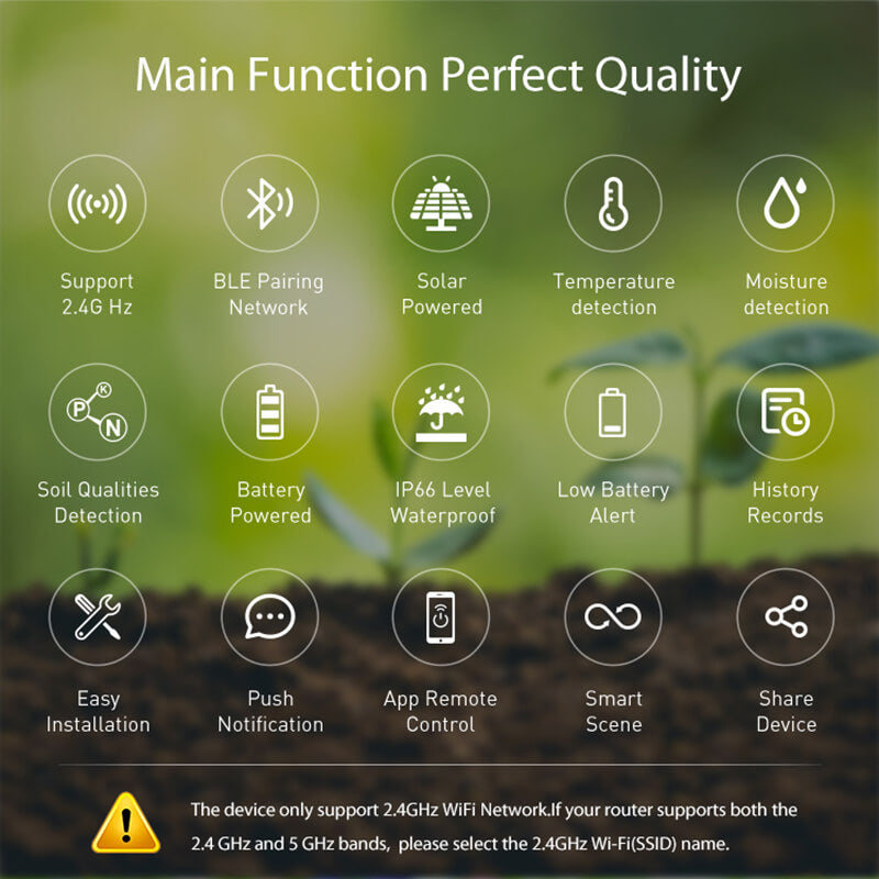 iToolmax Smart Solar Soil Sensor