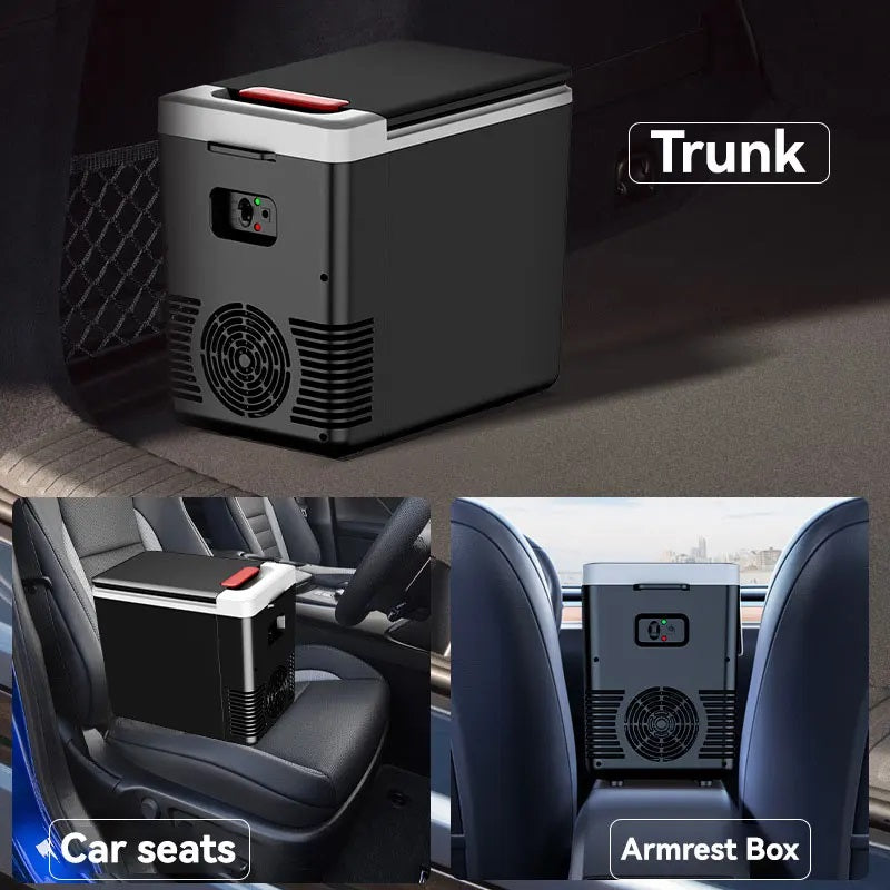 Este refrigerador automotivo é pequeno o suficiente para caber perfeitamente entre os bancos ou no porta-malas, podendo ser colocado na mesa pequena e no gramado durante reuniões ao ar livre e acampamentos. Desfrute da máxima conveniência sem ocupar muito espaço no carro, perfeito para espaços apertados.