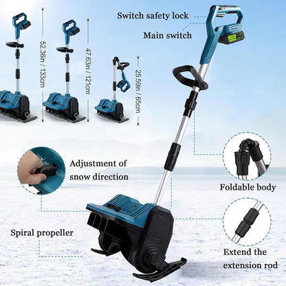 itoolmax 12 inch cordless snow shovel adjustable hight new mode