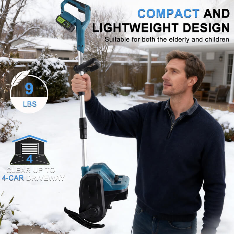 itoolmax 12 inch cordless snow shovel 9lbs llightweight new mode