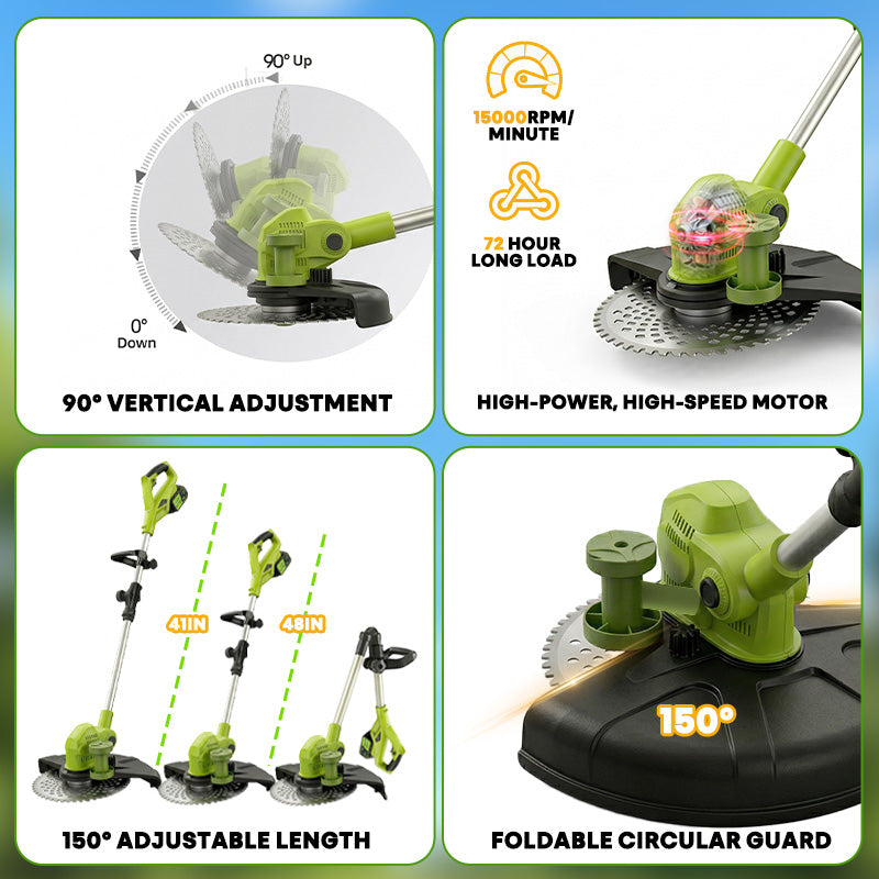 itoolmax 12 inch electric weed wacker advantaged