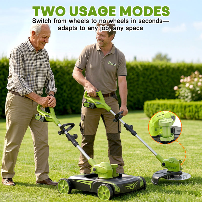 itoolmax 12 inch electric weed wacker teo uasge modes