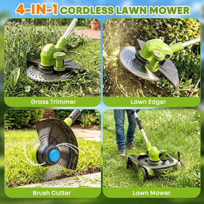 itoolmax 12 inch electric weed wacker & lawn mower