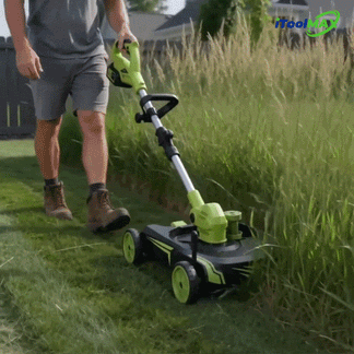 12-Inch Electric Weed Wacker & Eater with Detachable 4-Wheel Base ...