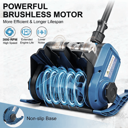 itoolmax 12inches cordless snow shovel 3000rpm motor