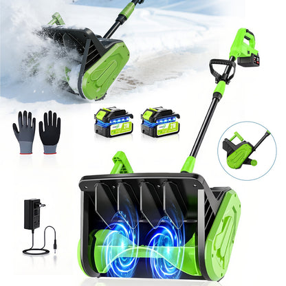 itoolmax 13 inch cordless snow shovel with wheel
