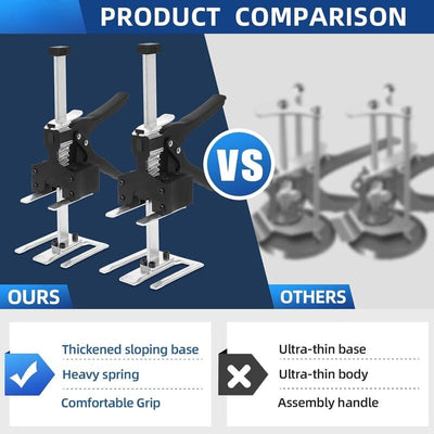 itoolmax 13.78" labor saving arm jacks with scale comparison