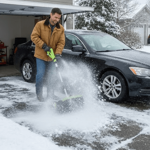 itoolmax 16 inch cordless snow shovel plus prefect for driveway