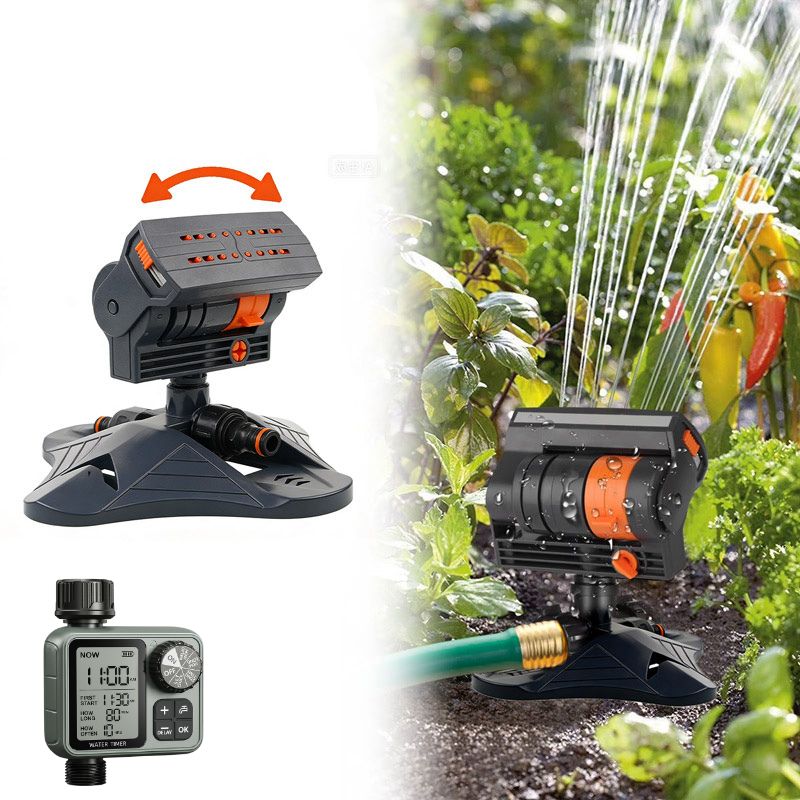 シャロン MQ トゥルーP UVセット OC20 16-Nozzle Oscillating Sprinkler with 4 Adjustable Spray Modes