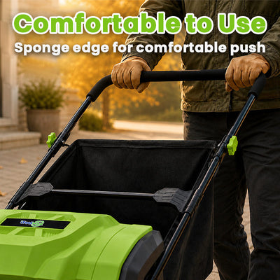 itoolmax 22 inch push lawn sweeper comfortable to use