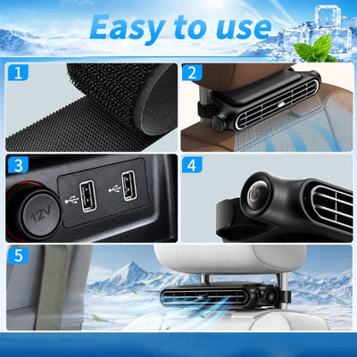 itoolmax 2pcs portable ac for car easy to use