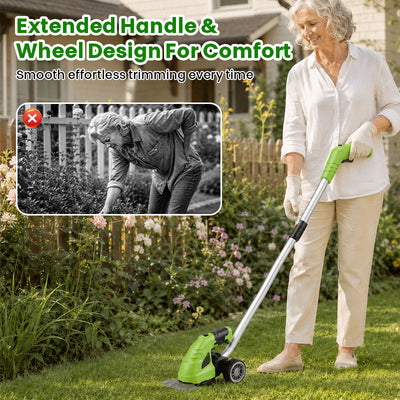 itoolmax 3 in 1 cordless hedge trimmer grass shear comfort design