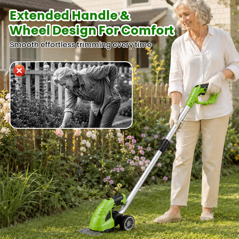 itoolmax 3 in 1 cordless hedge trimmer grass shear comfort design