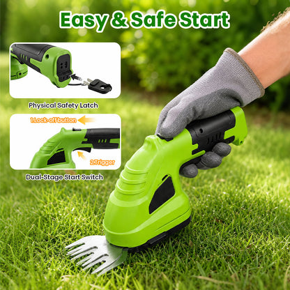 itoolmax 3 in 1 cordless hedge trimmer grass shear safe start