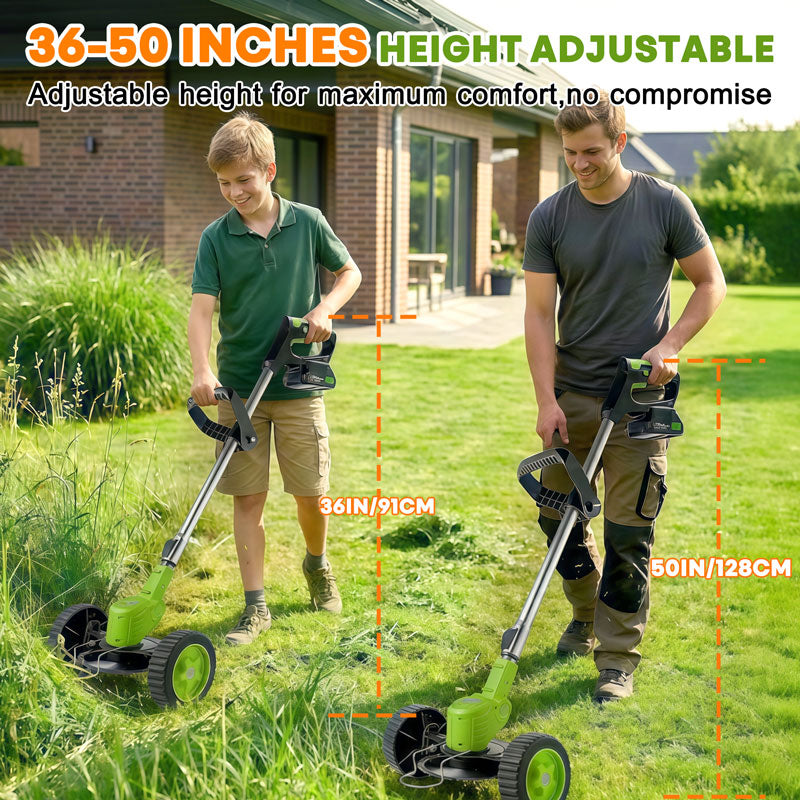 itoolmax 3 in 1 cordless weed eater 36-50 inches height adjustable