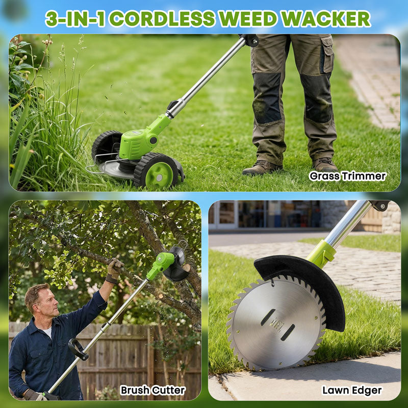 itoolmax 3 in 1 cordless weed eater application
