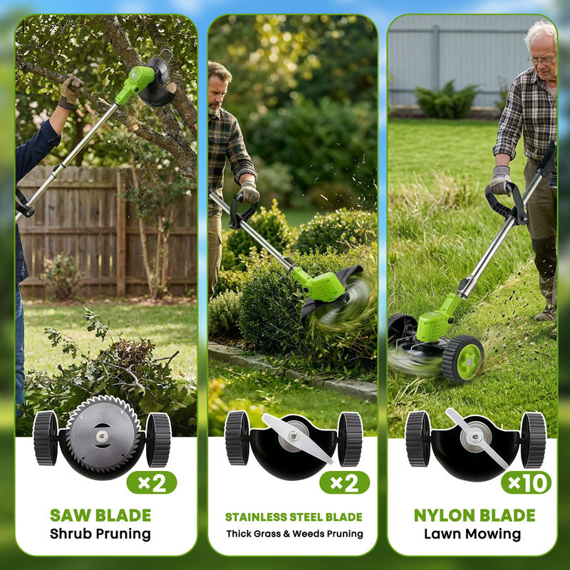 itoolmax 3 in 1 cordless weed eater multi use