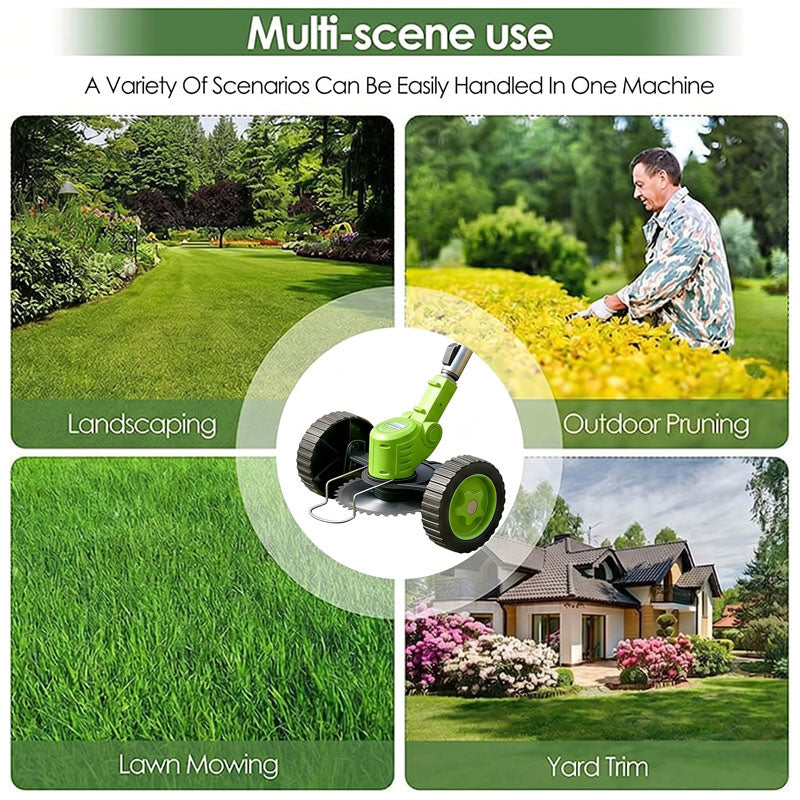 itoolmax 3 in 1 cordless weed eater with battery application