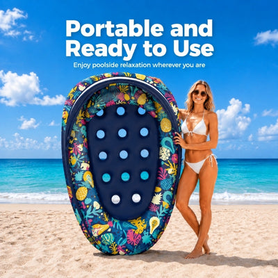 itoolmax 3 in 1 pool floats with removable canopy portable