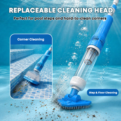 itoolmax 3 in 1 rechargeable pool vacuum cleaner head