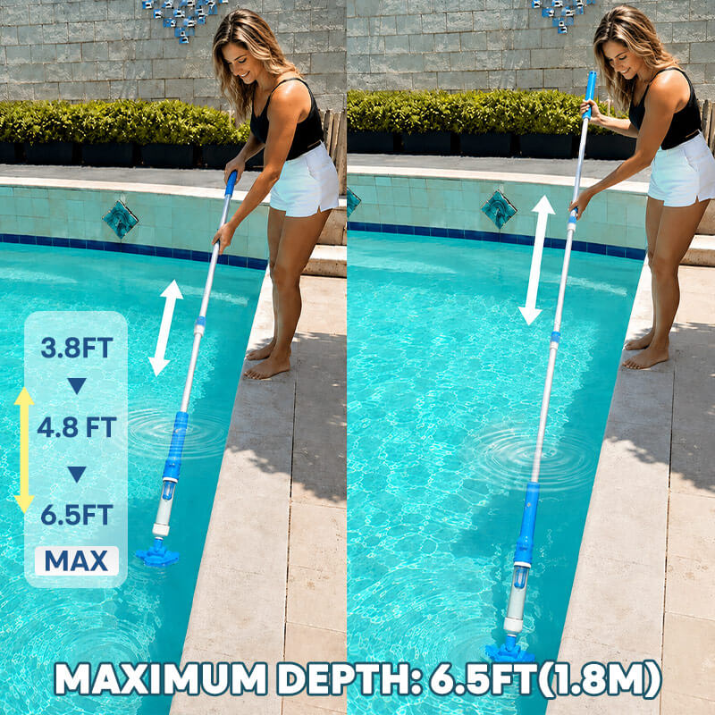 itoolmax 3 in 1 rechargeable pool vacuum clearn 6.5ft deep clearn