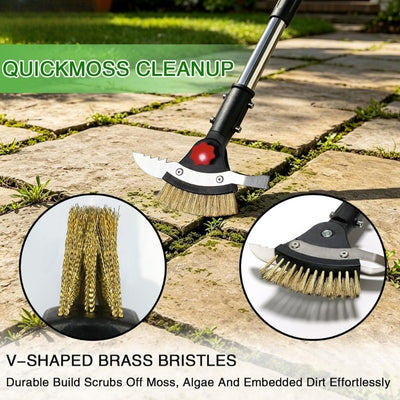 itoolmax 3 in 1 weed puller tool with adjustable handle quick moss cleanup