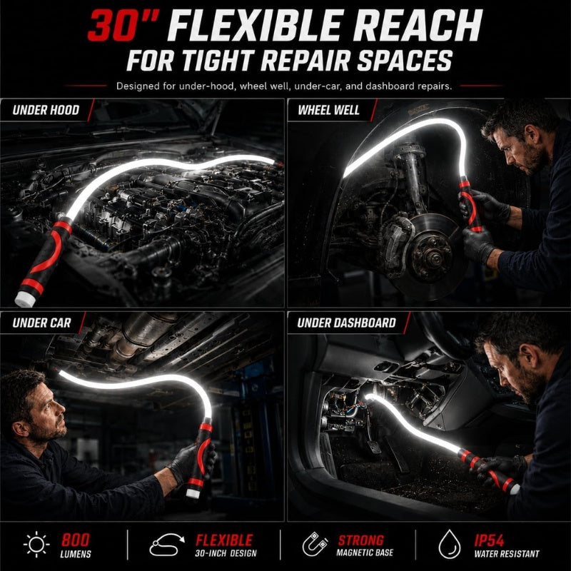 itoolmax 30 inch flexible led light multiple tasks