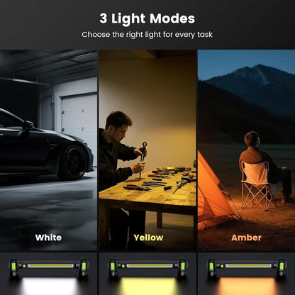 itoolmax 3000lm rechargeable led work light 3 mode