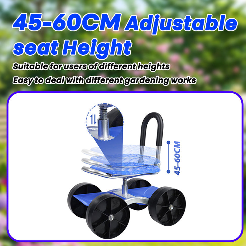 itoolmax 360 degree rotating gardening seat adjustable height
