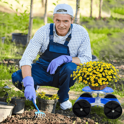 itoolmax 360 degree rotating gardening seat for garden