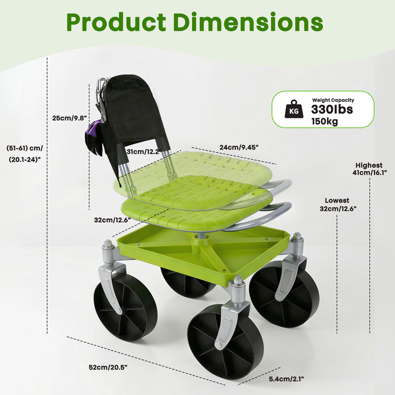 itoolmax 360 swivel seat up to 330 lbs