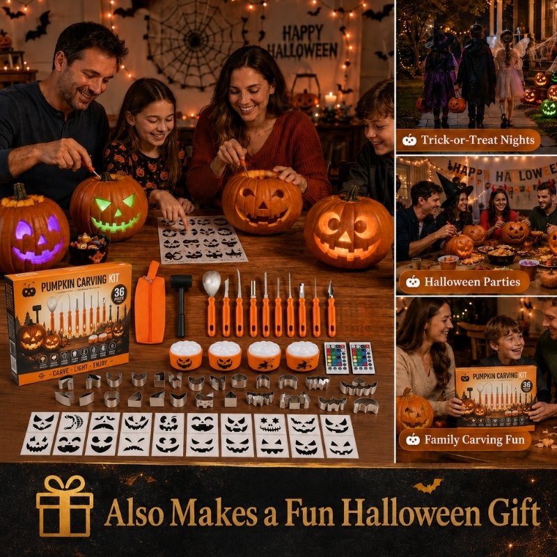 itoolmax 36pcs pumpkin carving kit a fun halloween gift