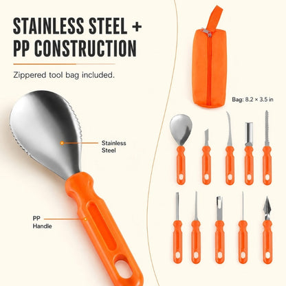 itoolmax 36pcs pumpkin carving kit stainless steel easy to clean