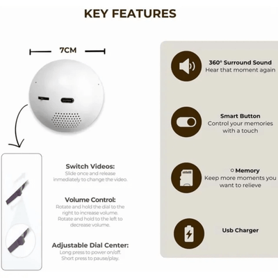 iToolMax 3D Crystal Ball Video Player Supports WiFi  Advantaged