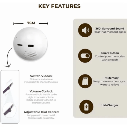 iToolMax 3D Crystal Ball Video Player Supports WiFi  Advantaged