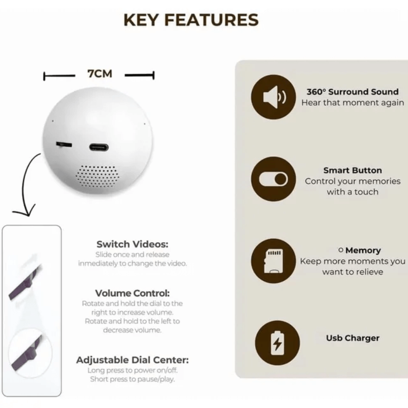 iToolMax 3D Crystal Ball Video Player Supports WiFi  Advantaged