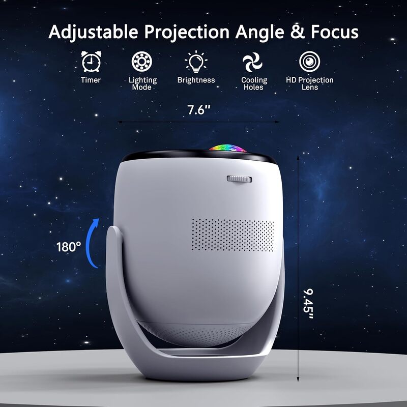 itoolmax 3d galaxy projector with 90 scenes 200 frames adjustable