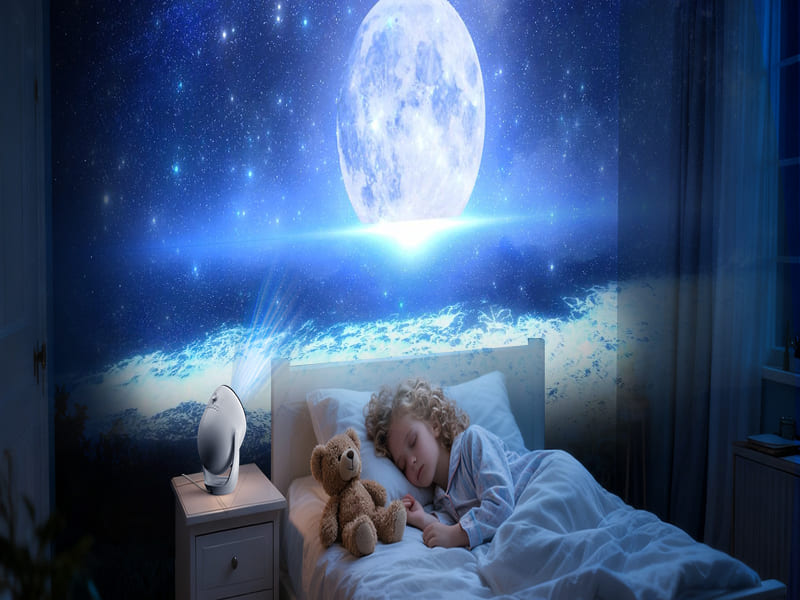 itoolmax 3d galaxy projector with 90 scenes 200 frames bedroom
