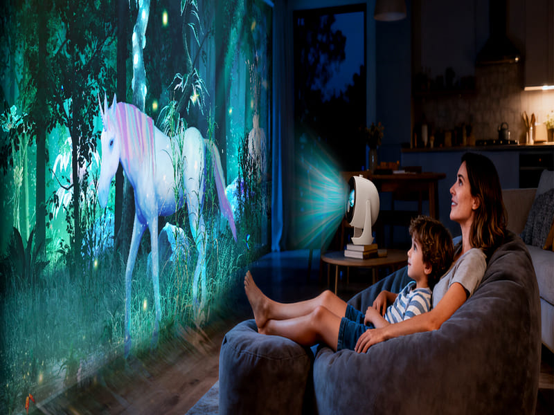 itoolmax 3d galaxy projector with 90 scenes 200 frames livingroom