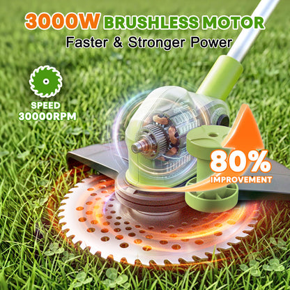 itoolmax 4 in 1 12 inch cordless weed wacker with motor