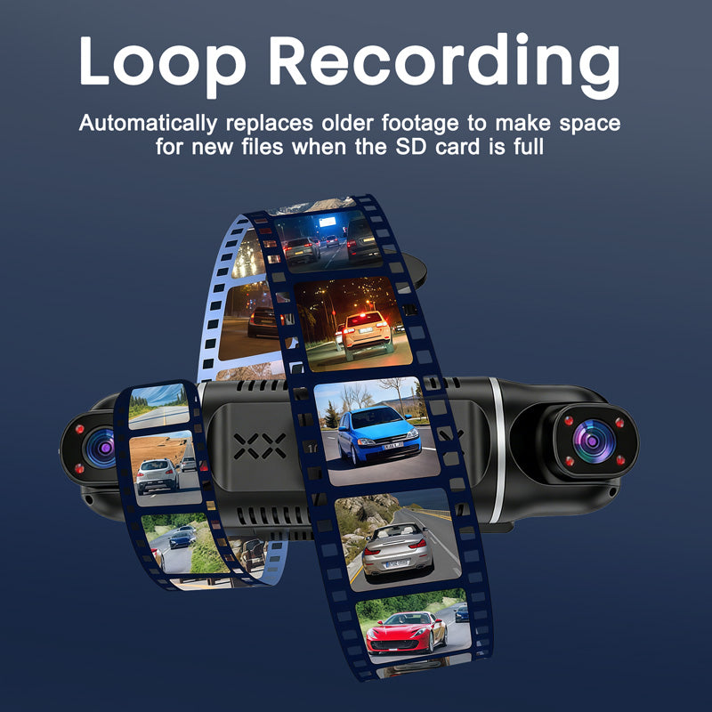 itoolmax 5 channel 360 dash camera loop recording
