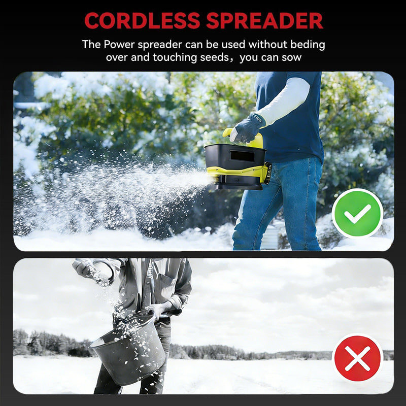 itoolmax 5.5l electric handheld ice melt spreader