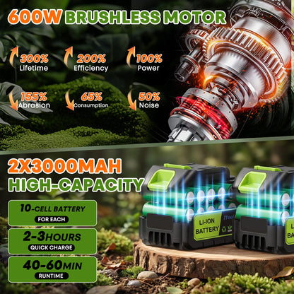 itoolmax 6 in 1 cordless hedge trimmer pole saw 600 movement system