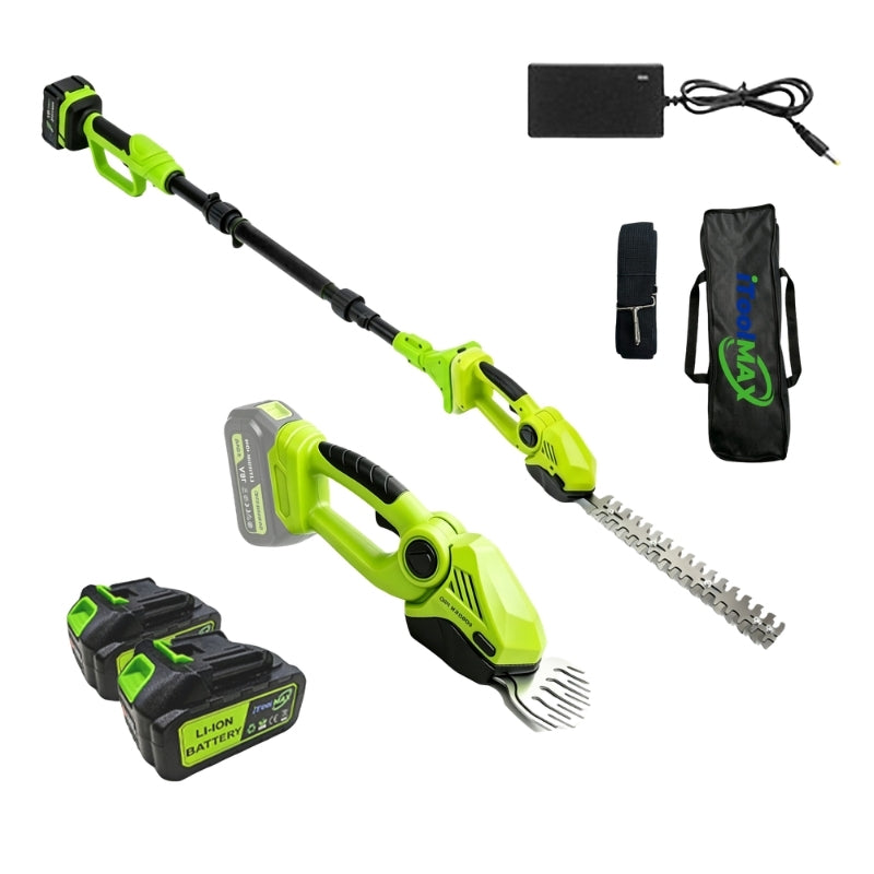itoolmax 6 in 1 cordless hedge trimmer with pole product