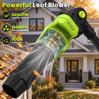 itoolmax 7.8ft roof leaf blower with pole powerful air flow