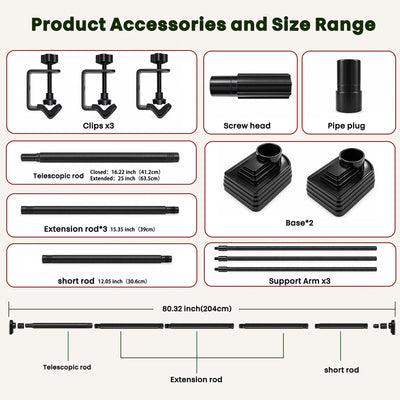 itoolmax adjustable christmas garland hanger size and accessories