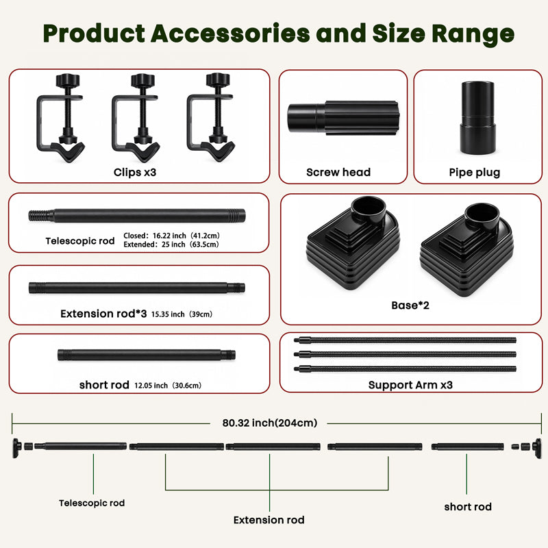 itoolmax adjustable christmas garland hanger size and accessories