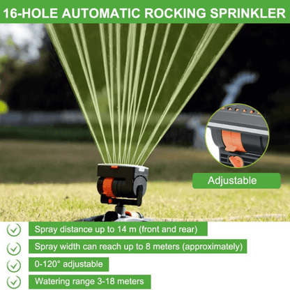 itoolmax automatic oscillating sprinkler 