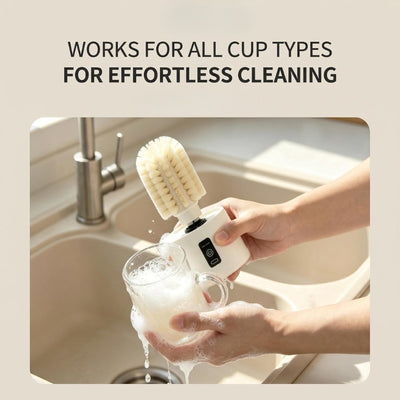 itoolmax automatic rotating bottle brush works for all cup types
